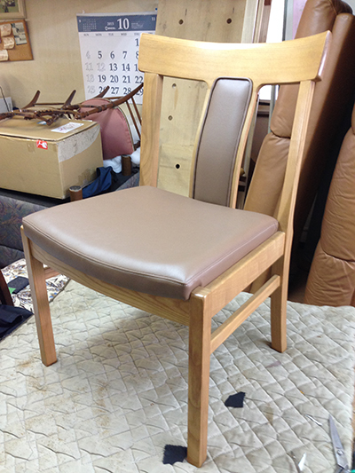 片ステッチを用いて張り替え