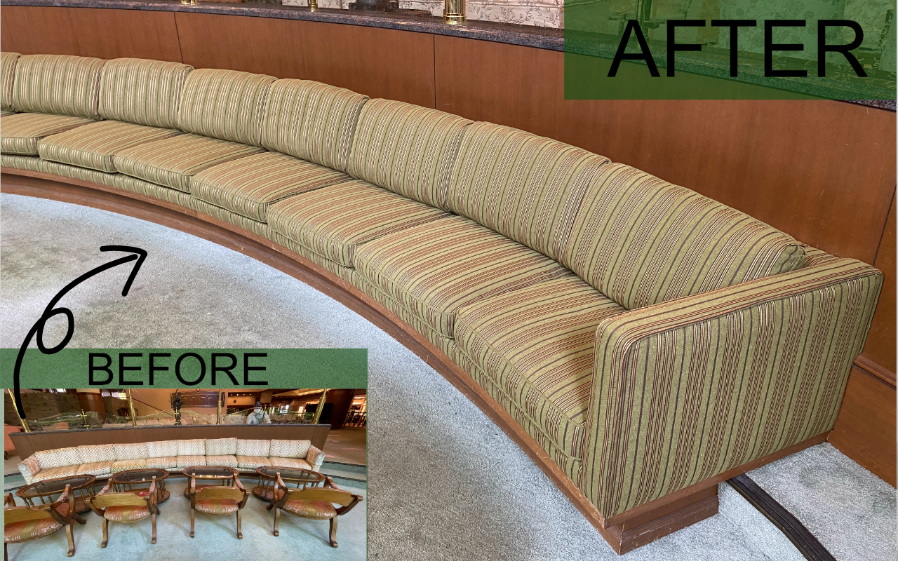 チェリーヒルズ備え付けソファ